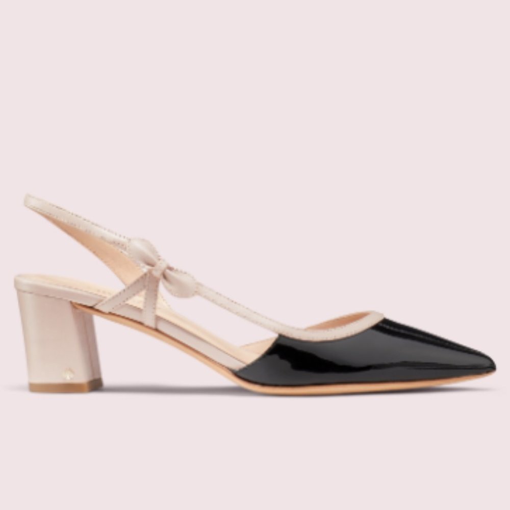 Kate Spade midge bow pumps 7.5 patent leather